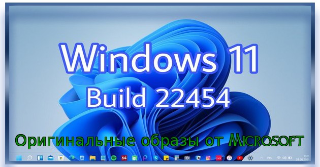 Windows 11 Insider Preview, Version 22H2 [10.0.22454.1000] - Оригинальные образы от Microsoft