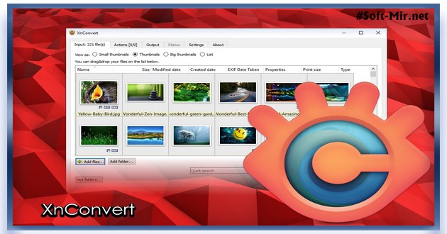 Конвертер изображений XnConvert 1.98.0 + Portable