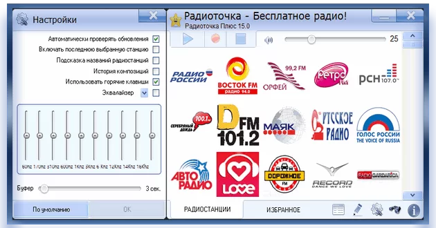 Онлайн радио Радиоточка Плюс 23.4 + Portable