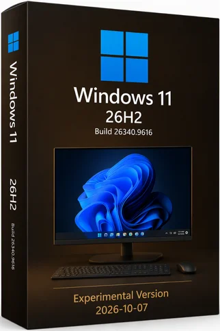 Windows 11 Pro 26H2 Build 26340.9616 от 07.10.2026